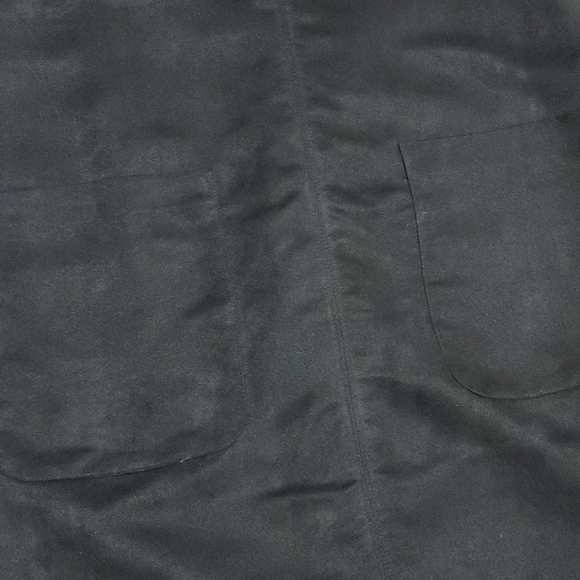 Women Black (Suede Like) V Neck Dress - Picture 2 of 5